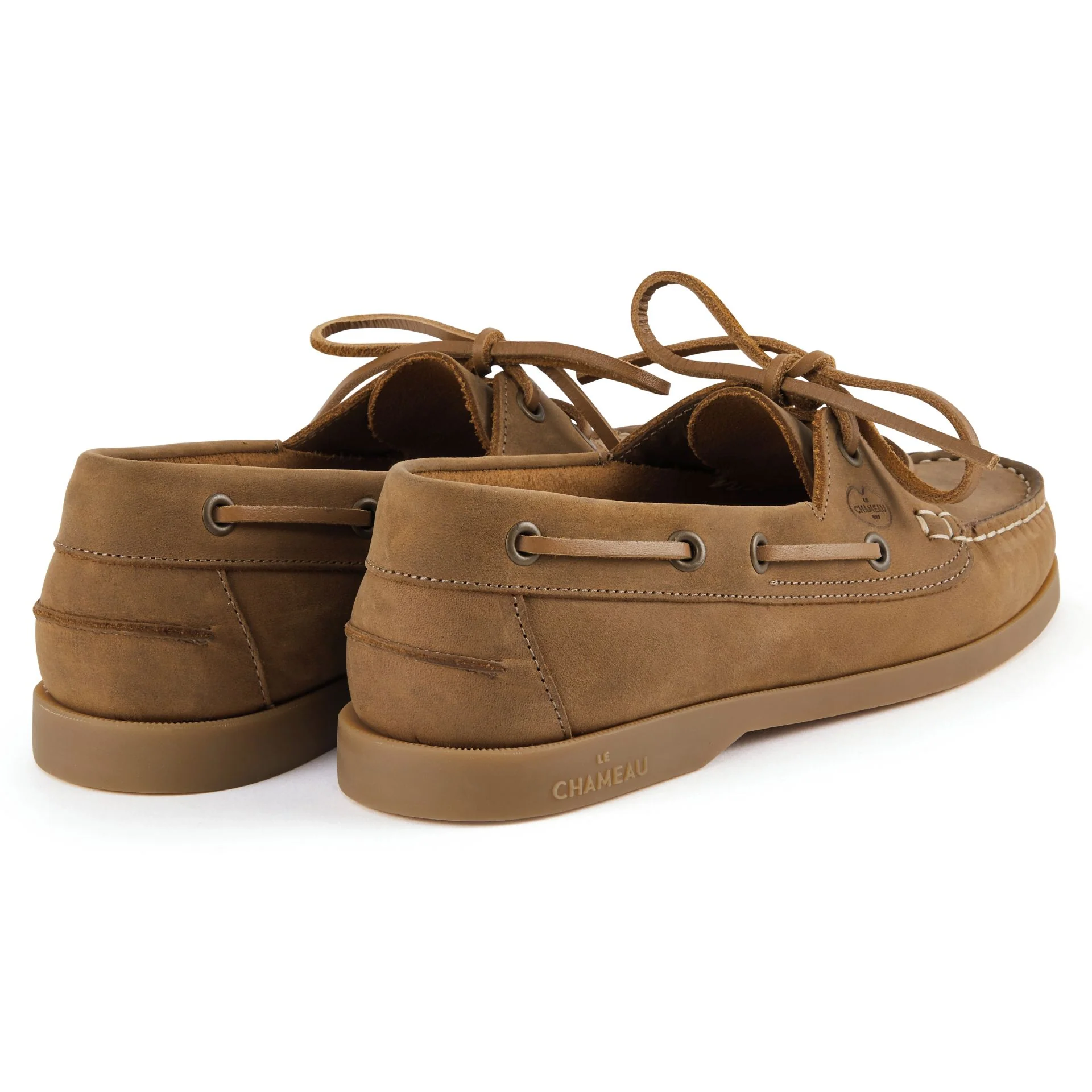Le Chameau Galion Femme Nubuck Deck Shoe Walnut - Image 4