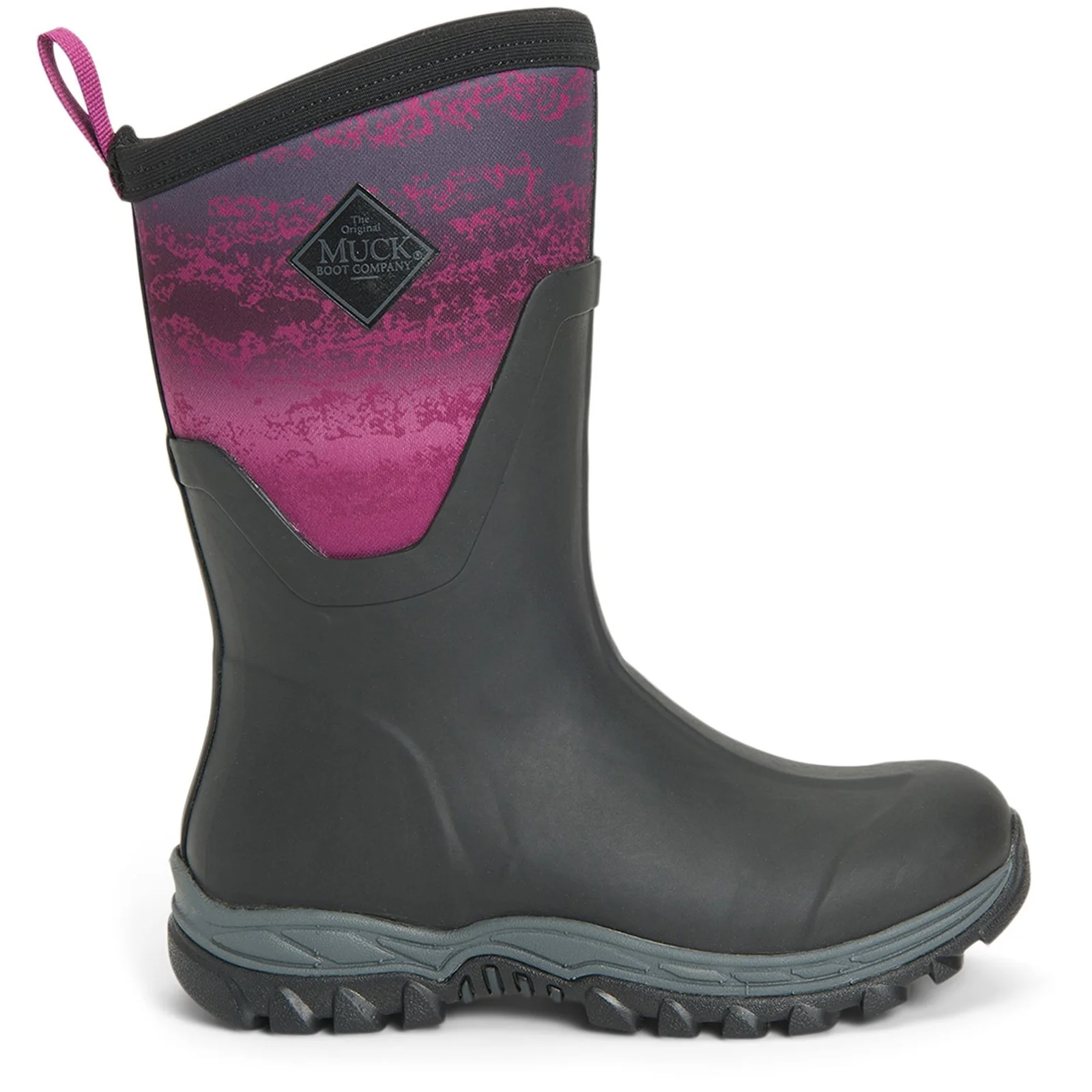 Muck Boot Ladies Arctic Sport II Short Boots Magenta Digi Fade Print - Image 8