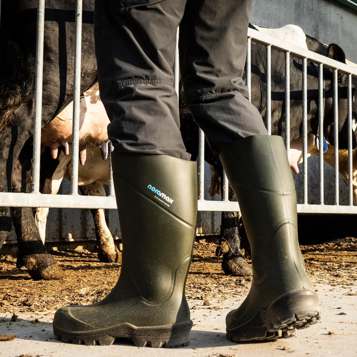 Noramax Agri Non Safety Wellington Boots Green - Image 2