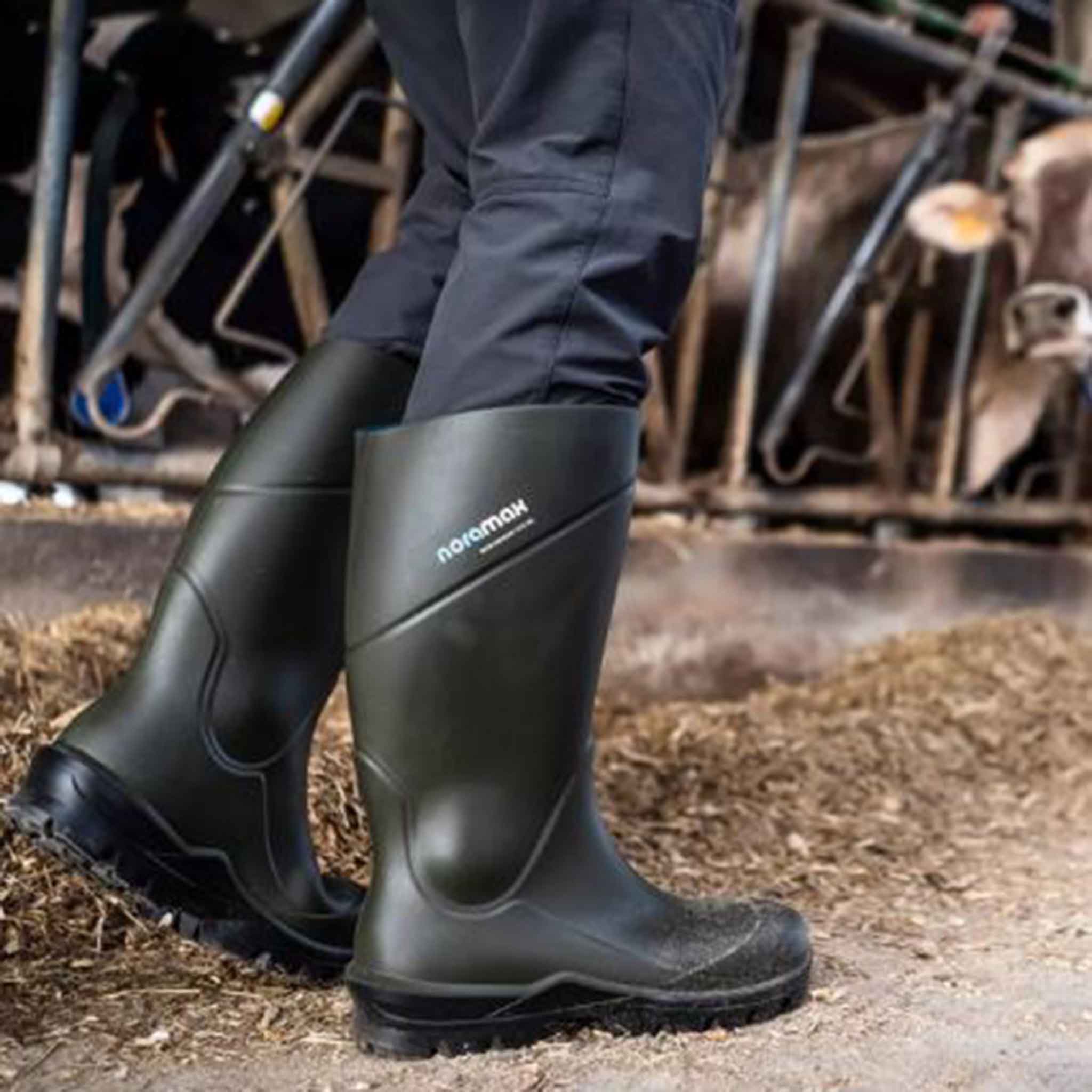 Noramax Pro S5 Safety Wellington Boots Green - Image 2