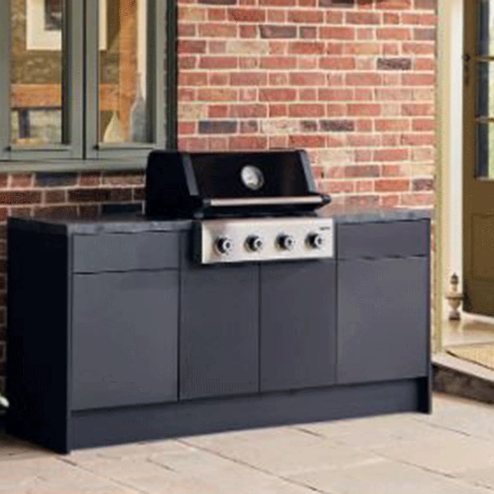 Outback Jupiter Black 4 Burner Hybrid Built-In BBQ - Image 5