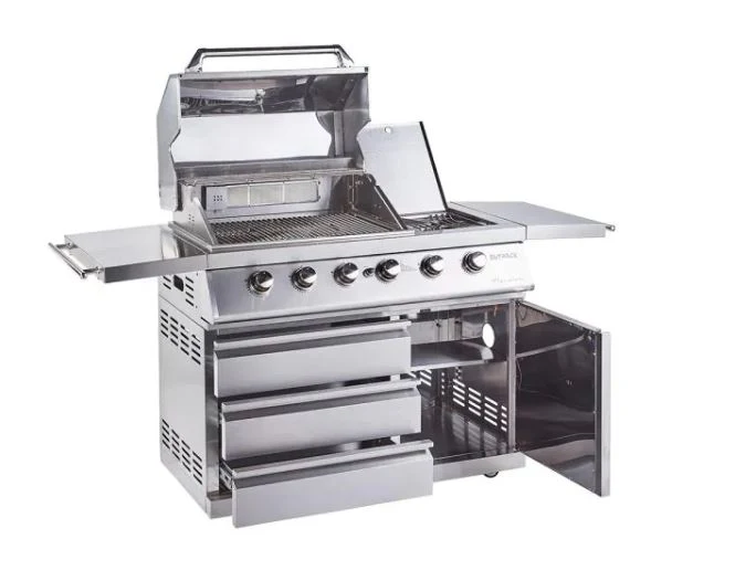 Outback Signature Pro 4 Burner Hybrid BBQ Stainless Steel - Image 4