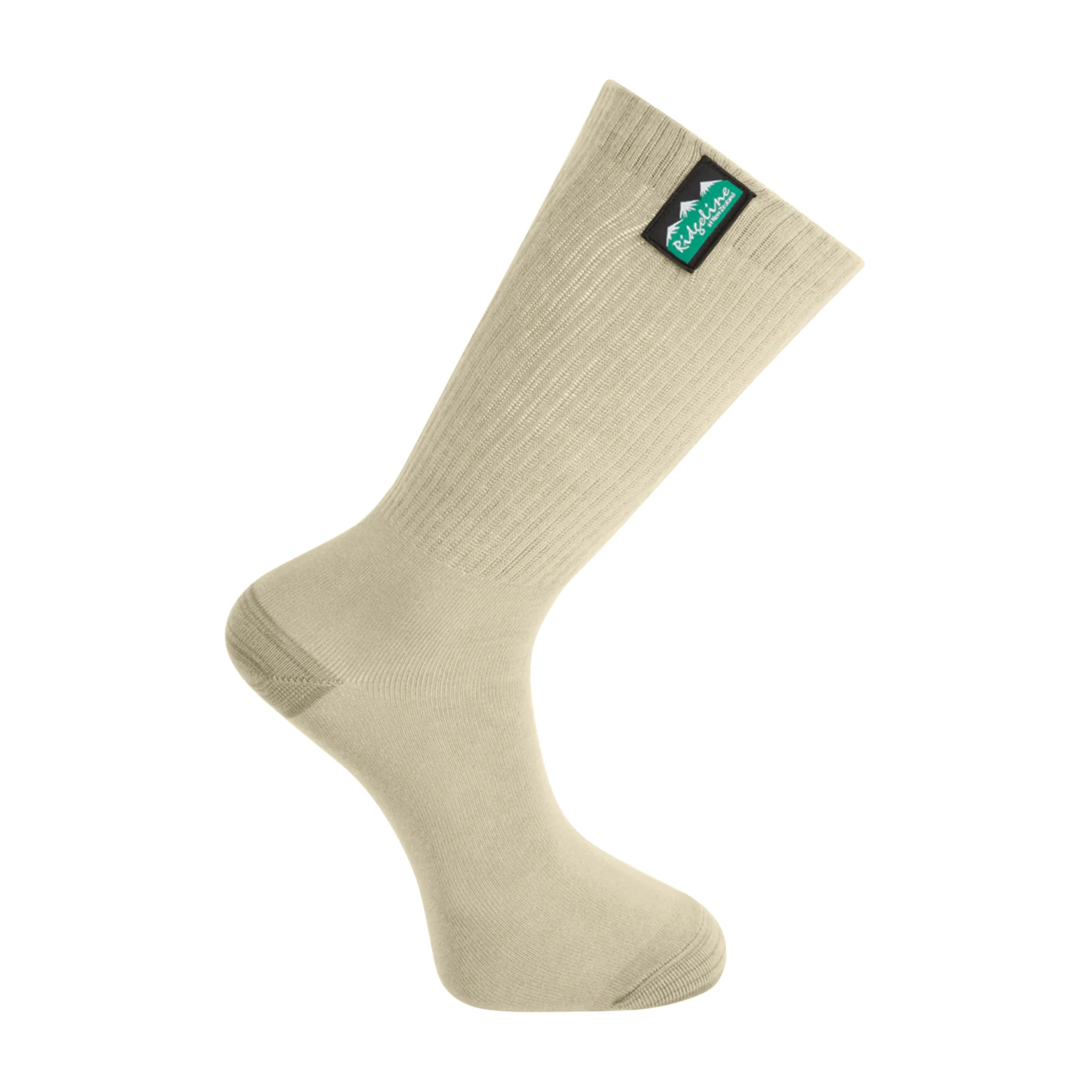 Ridgeline Cotton Light Work Socks Mid Length Olive Multi 3 Pack - Image 3