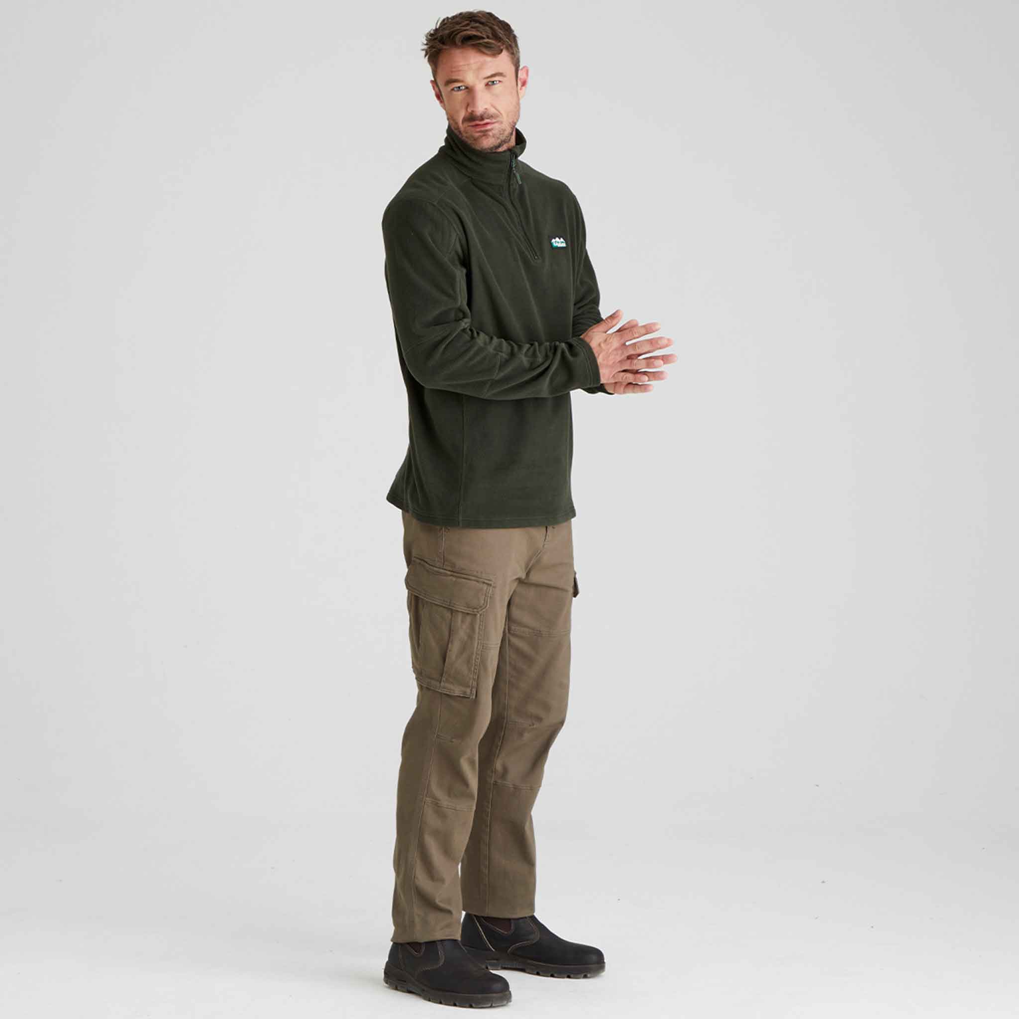 Ridgeline Men's Narvik Fleece Deep Forest - Image 4