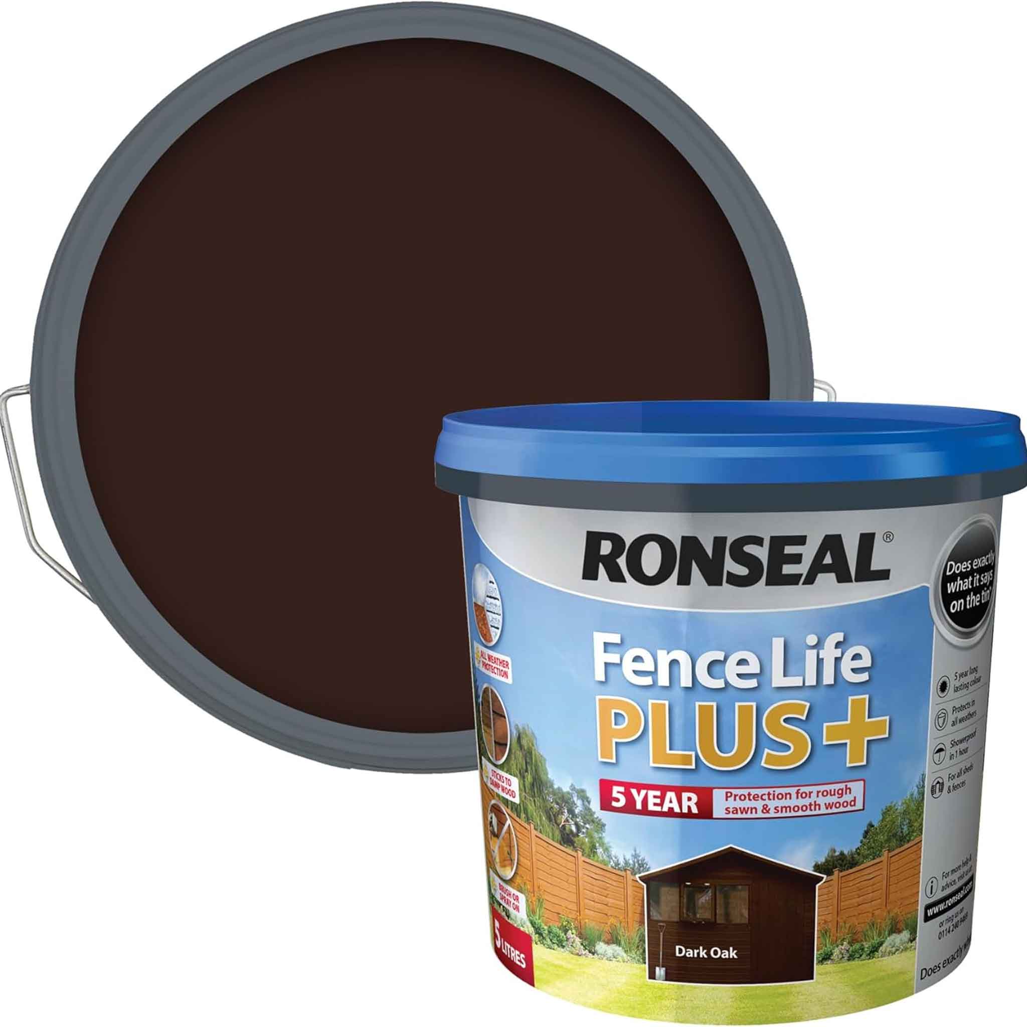 Ronseal Fence Life Plus+ 5 Litre - Assorted Colours - Image 4