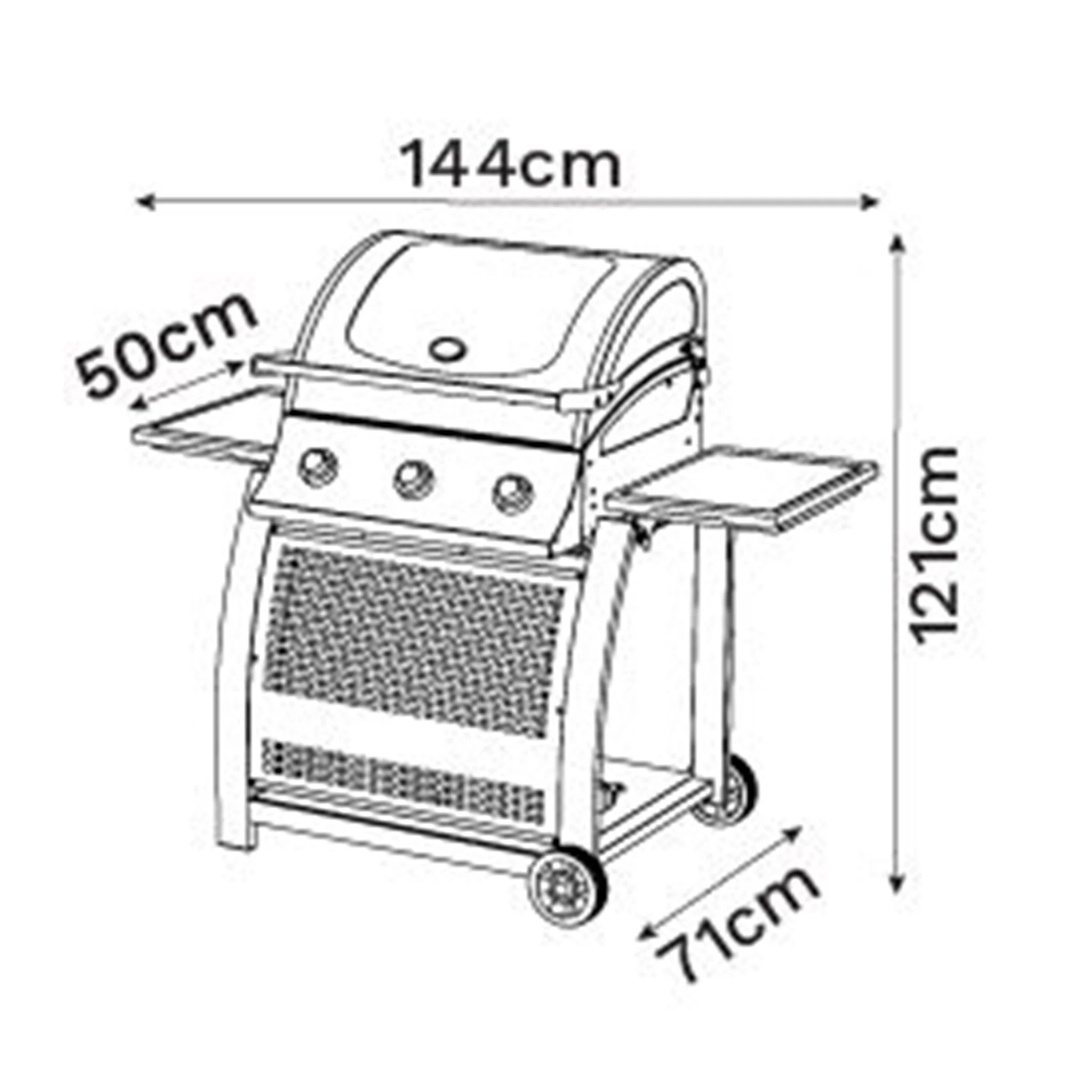 Sahara Premium S SERIES Barbecue Cover - Image 2