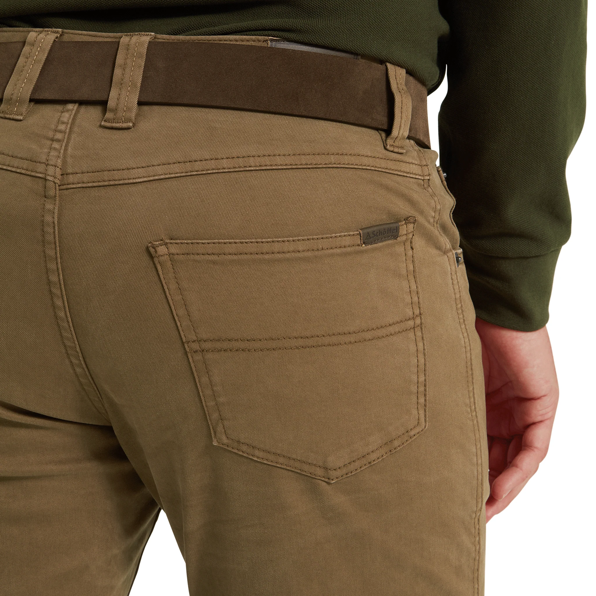 Schoffel Canterbury 5 Pocket Jean in Toffee - Image 4