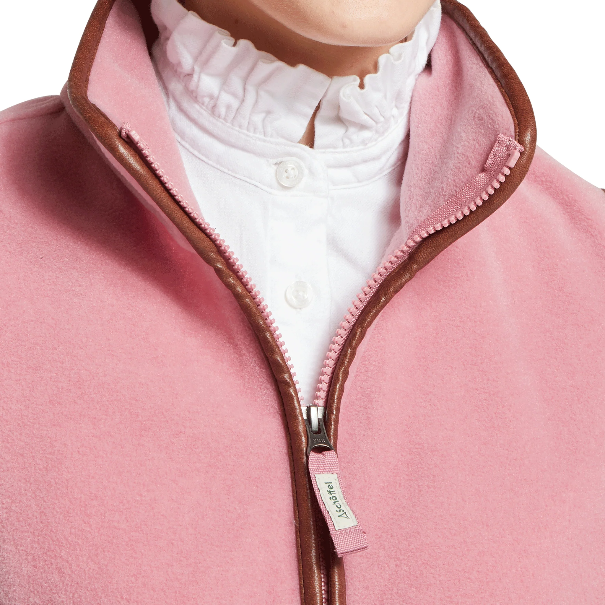 Schoffel Lyndon Ladies Fleece Gilet in Antique Rose - Image 6