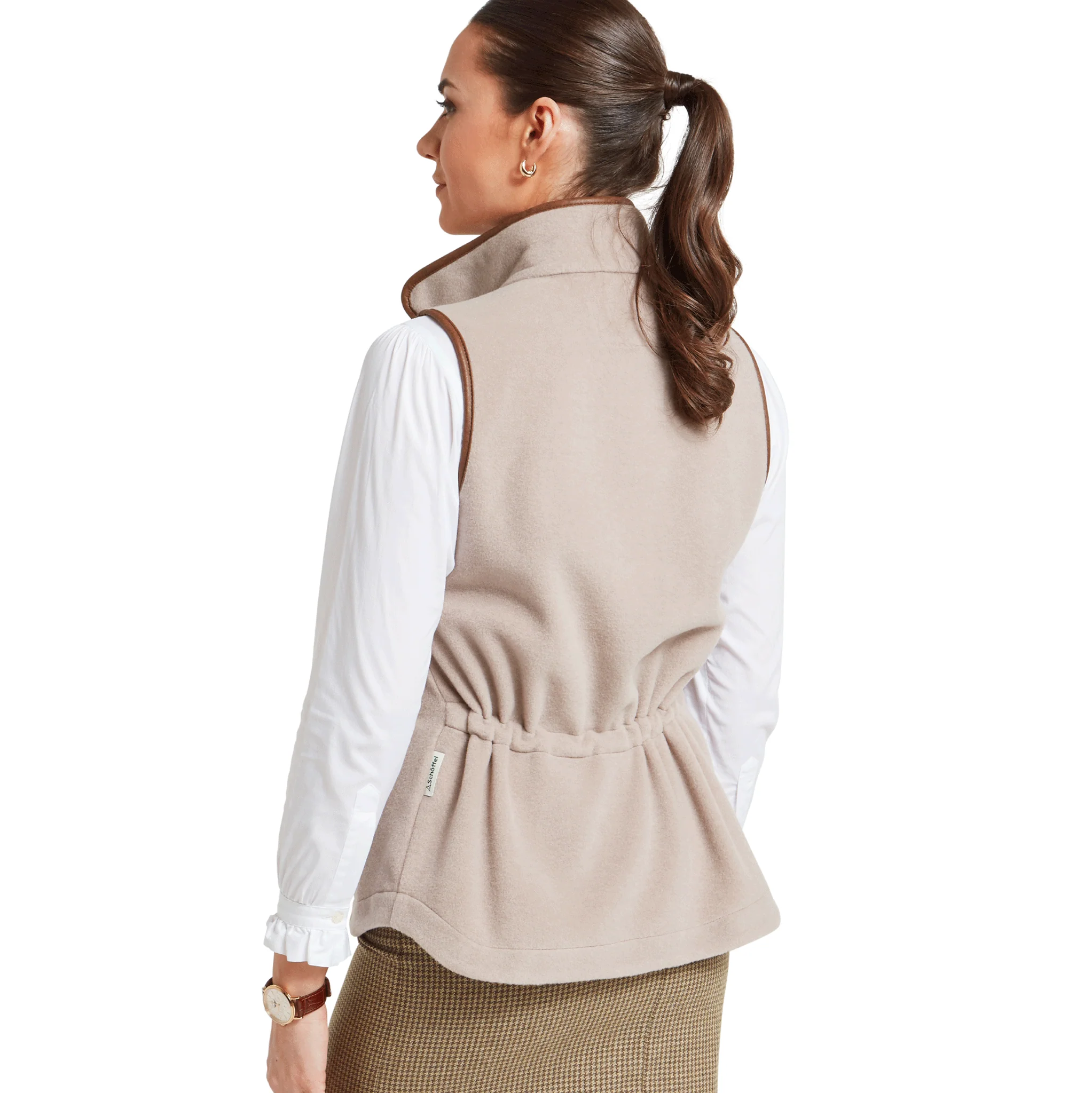 Schoffel Lyndon Ladies Fleece Gilet in Mushroom - Image 7