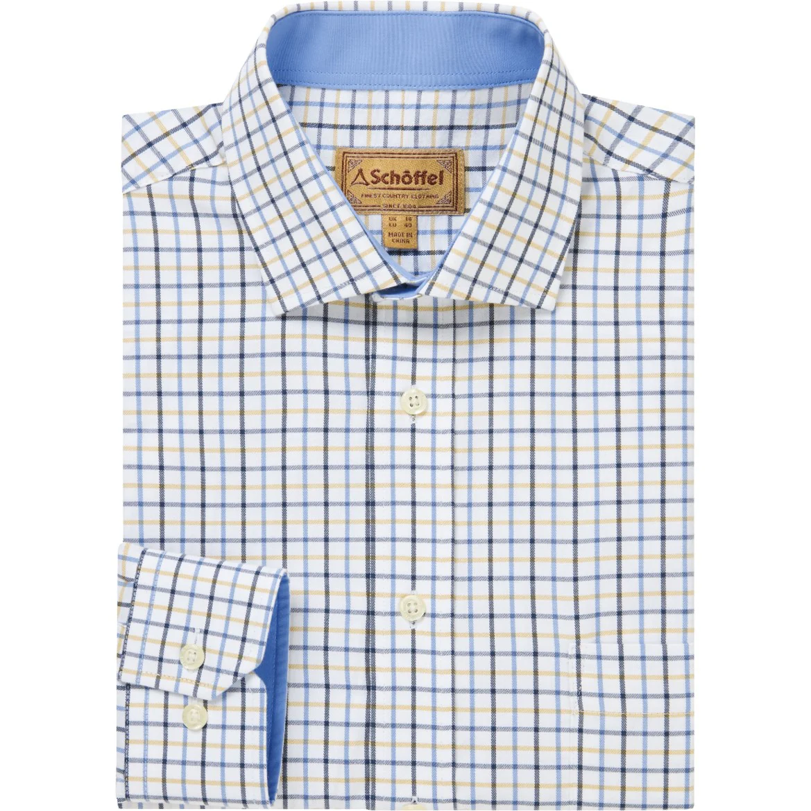 Schoffel Milton Tailored Shirt Vintage Navy-Imperial Blue
