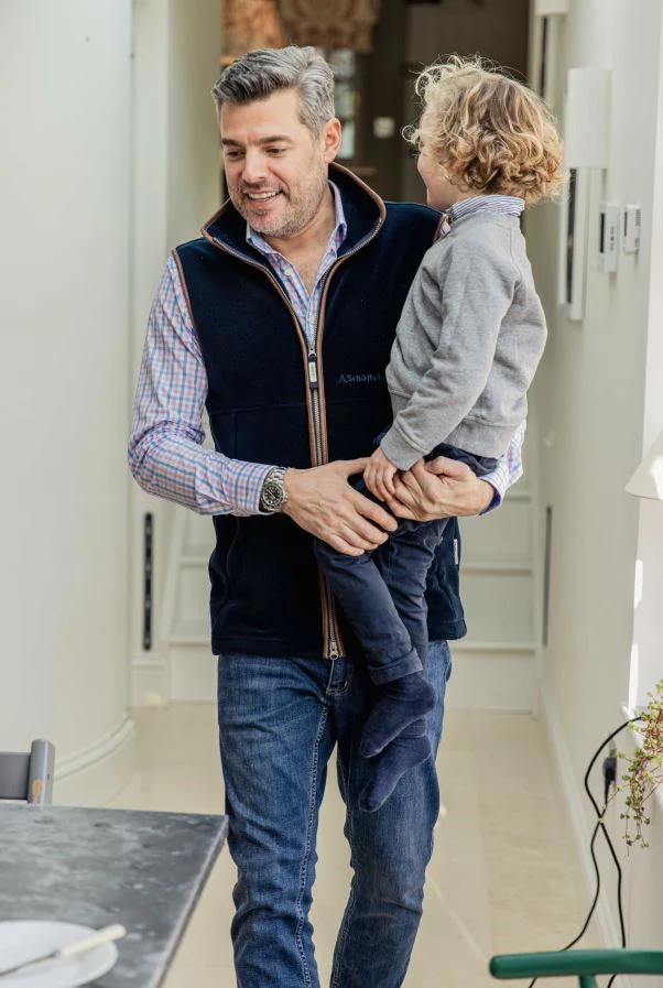 Schoffel Oakham Fleece Gilet Navy - Image 4