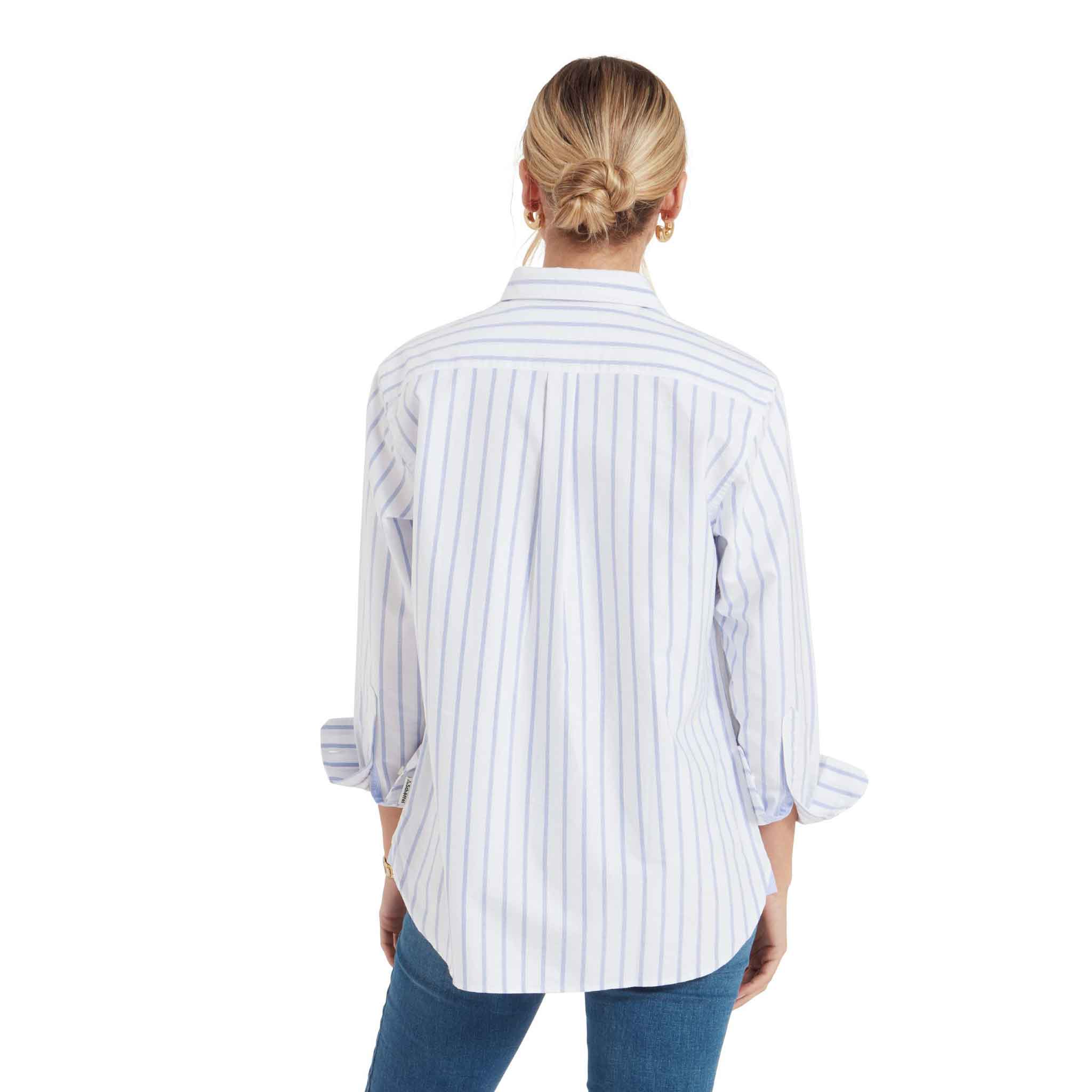 Schoffel Walberswick Ladies Oxford Shirt Blue Stripe - Image 2