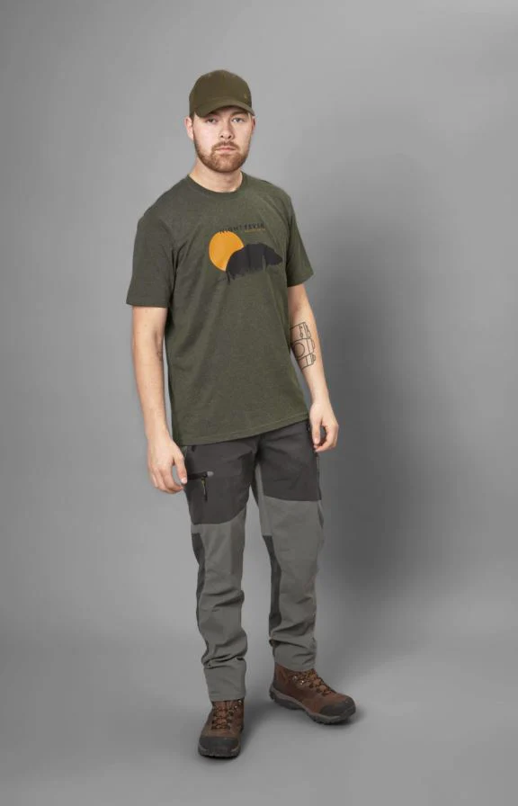 Seeland Night Fever T-Shirt Pine Green Melange - Image 2