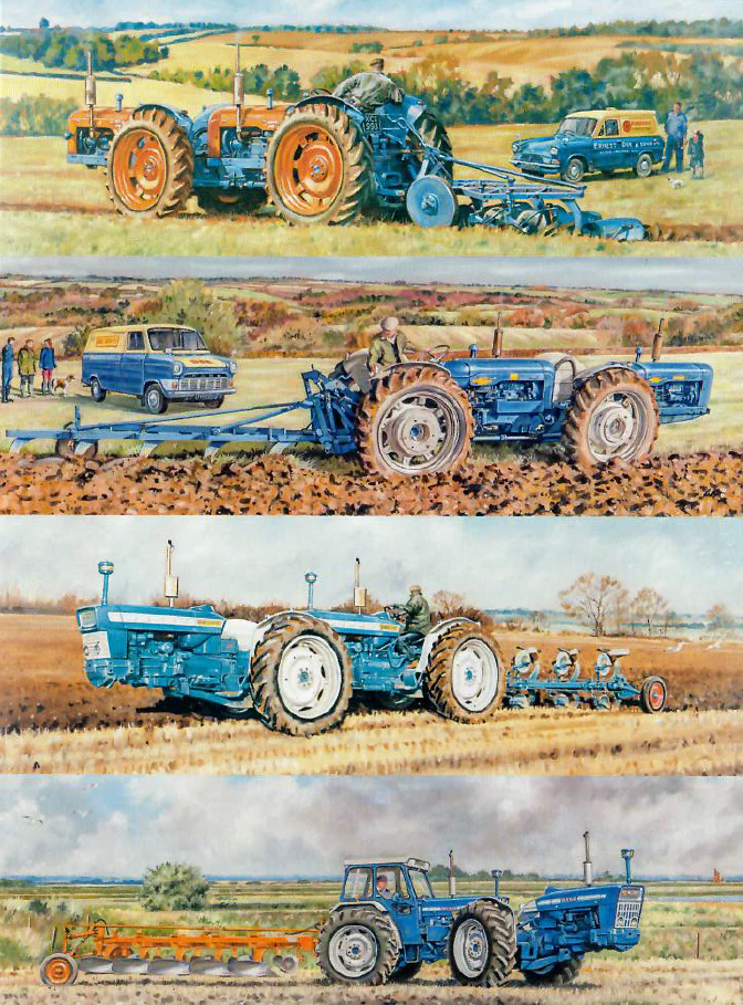 Tractor Themed Blank Cards by Steven Binks (Pack of 5) - Image 3