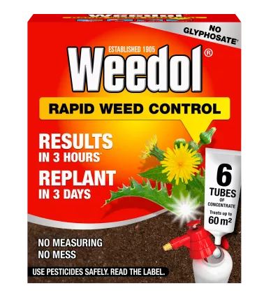 Weedol Rapid Weed Control Concentrate Tubes x 6 (60m²)